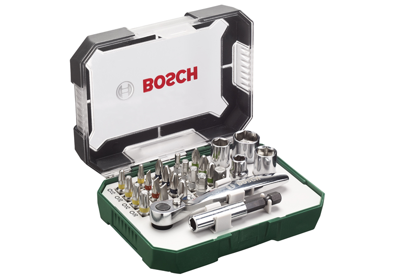 Zestaw bitów i nasadek, 26 elementów Bosch 2607017322