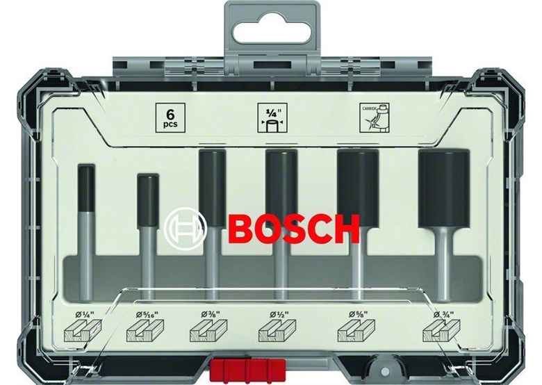 Frezy z prostym trzpieniem 1/4" 6szt. Bosch 2607017467