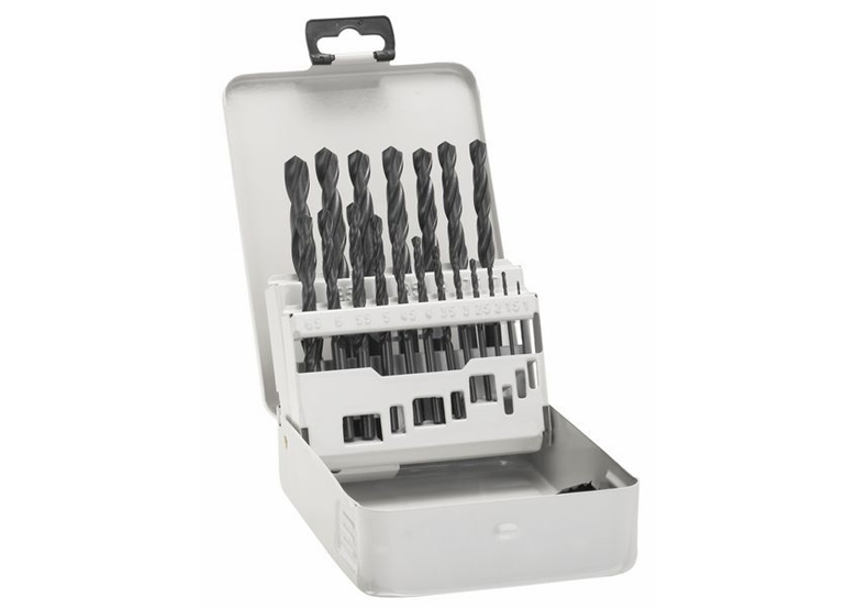 19-częściowy zestaw wierteł do metalu HSS-G, DIN 338, 135° 1-10 mm, 135° Bosch 2607018726