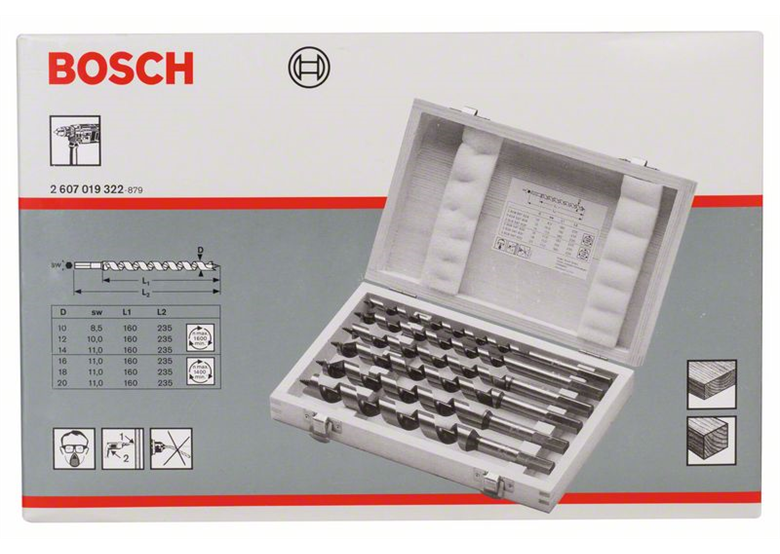 6-częściowy zestaw wierteł krętych Bosch 2607019323