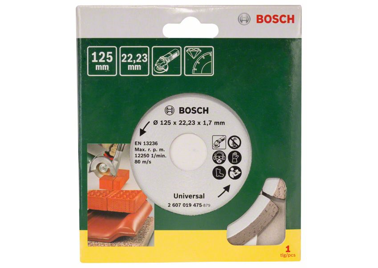Diamentowa tarcza tnąca do materiałów budowlanych 125mm Bosch 2607019475