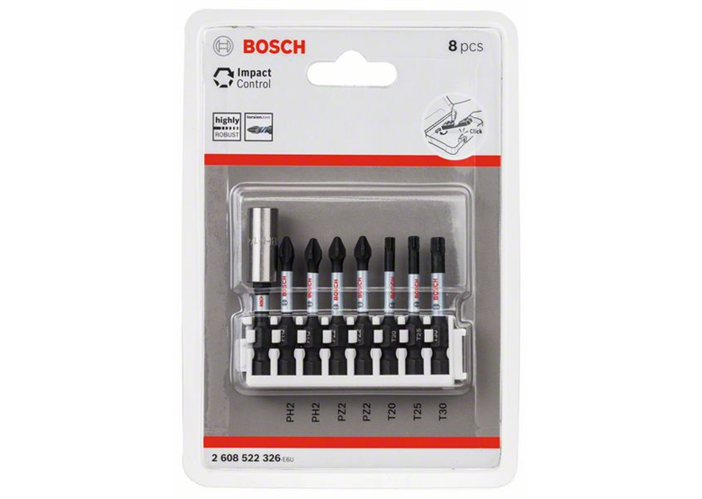 8-częściowy zestaw końcówek wkręcających Impact Control Bosch 2608522326