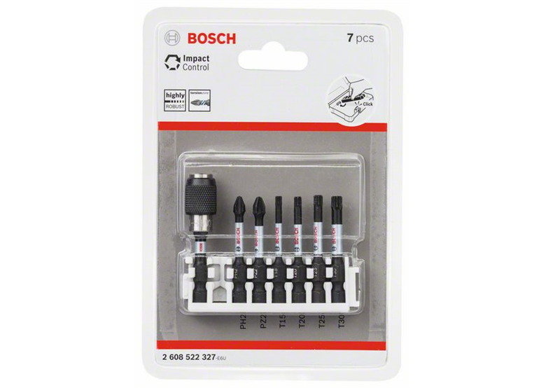 7-częściowy zestaw końcówek wkręcających Impact Control Bosch 2608522327