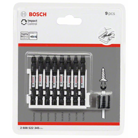 9-częściowy zestaw końcówek wkręcających Impact Control Bosch 2608522345