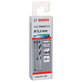 Wiertło spiralne HSS PointTeQ 3,1mm Bosch 2608577199