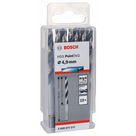 Wiertło spiralne HSS PointTeQ 4,9mm Bosch 2608577217