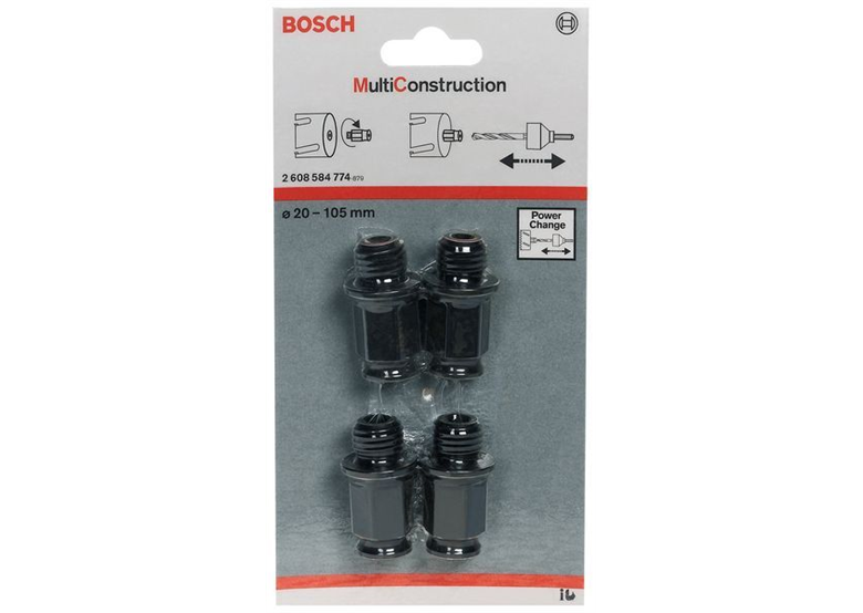 4-częściowy zestaw adapterów do otwornic Bosch 2608584774