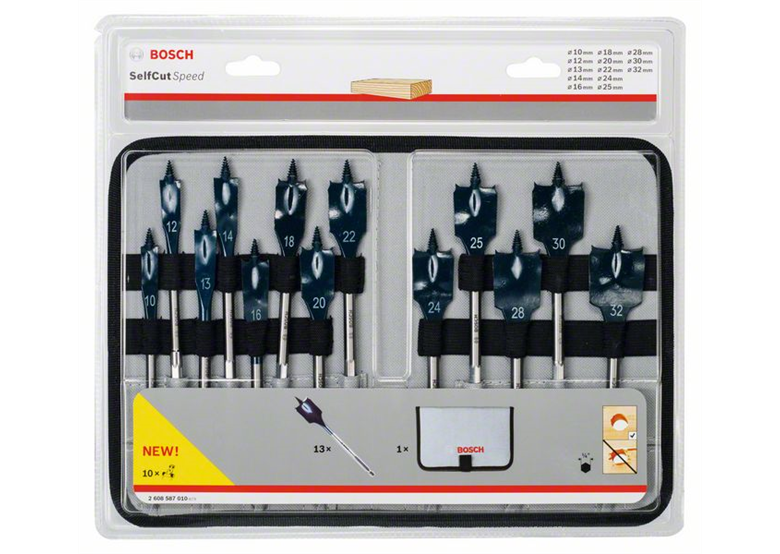 13-częściowy zestaw wierteł płaskich Self Cut Speed Bosch 2608587010