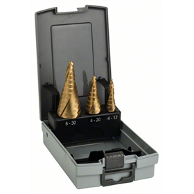 3-częściowy zestaw wierteł stopniowych HSS-TiN Bosch 2608587432