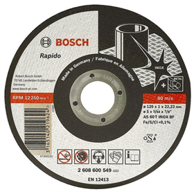 Tarcza tnąca, prosta, do stali nierdzewnej Inox AS 46 T INOX BF, 180 mm, 22,23 m Bosch 2608600095