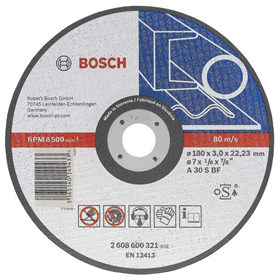 Tarcza tnąca, prosta, odlew AS 24 R, 230 mm, 22,23 mm, 3 mm Bosch 2608600546