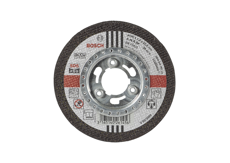 Tarcza tnąca prosta Inox, SDS-pro A 46 R BF, 100 mm, 22,23 mm, 1,2 mm Bosch 2608600701