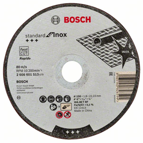Tarcza tnąca prosta Standard for Inox Bosch 2608601513