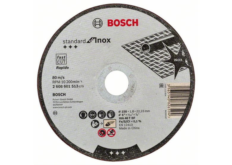 Tarcza tnąca prosta Standard for Inox Bosch 2608601513