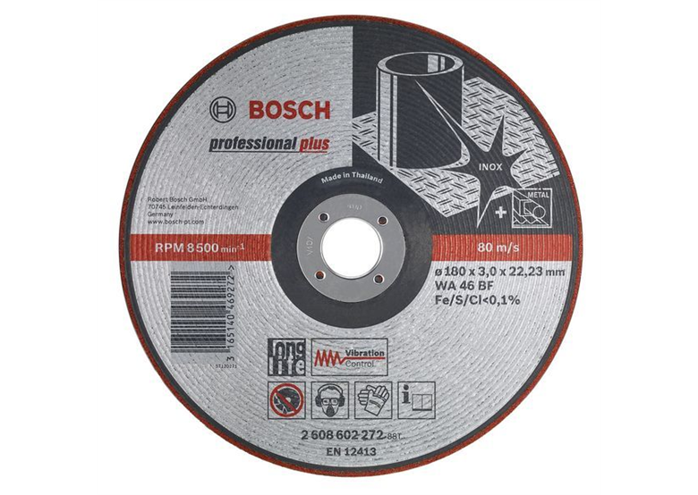 Półelastyczna tarcza ścierna WA 46 BF, 125 mm, 22,23 mm, 3,0 mm Bosch 2608602218