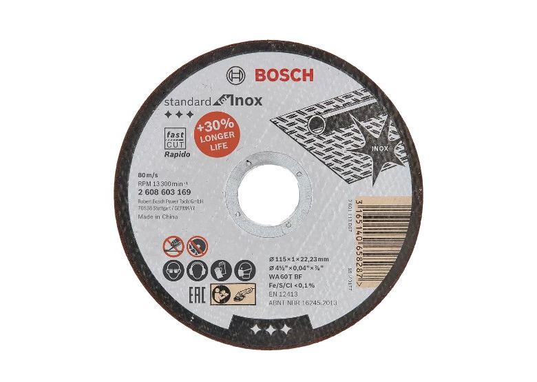 Tarcza tnąca prosta Standard for Inox - Rapido Bosch 2608603169