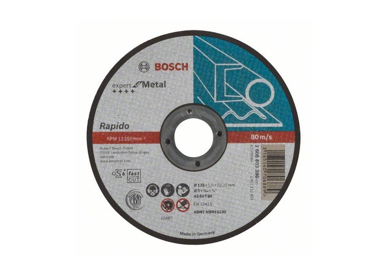 Tarcza tnąca prosta Expert for Metal - Rapido Bosch 2608603396