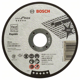 Tarcza tnąca prosta Best for Inox - Rapido Bosch 2608603488
