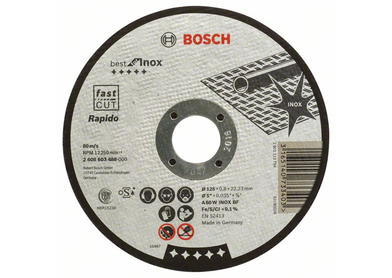 Tarcza tnąca prosta Best for Inox - Rapido Bosch 2608603488