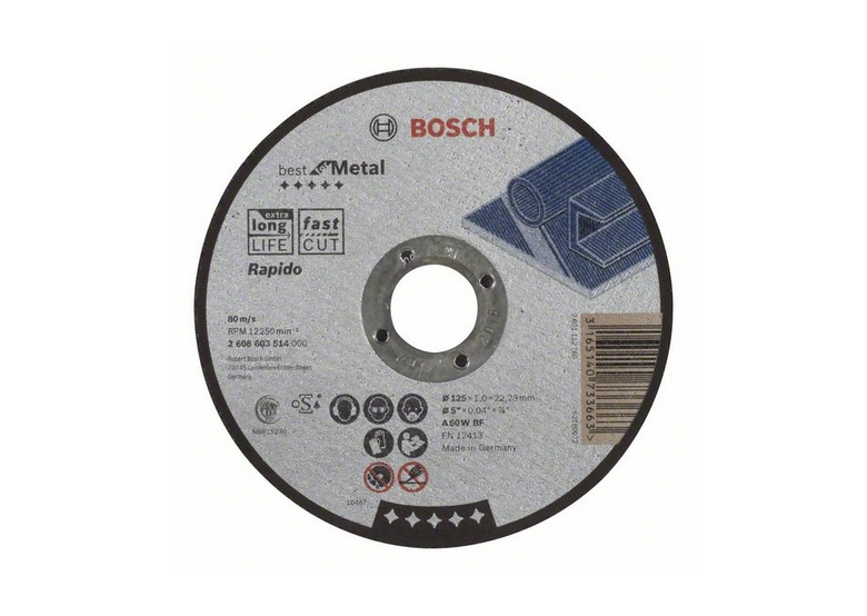 Tarcza tnąca prosta Best for Metal - Rapido Bosch 2608603514