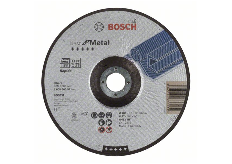 Tarcza tnąca wygięta Best for Metal - Rapido Bosch 2608603521