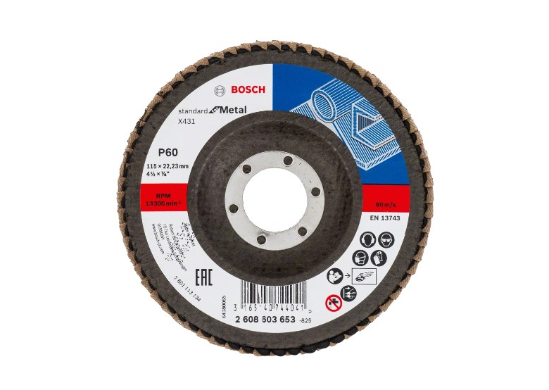 Listkowa tarcza szlifierska X431, Standard for Metal Bosch 2608603653