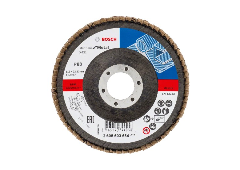 Listkowa tarcza szlifierska X431, Standard for Metal Bosch 2608603654