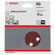 5-częściowy zestaw papierów ściernych 125 mm, 60 Bosch 2608605641
