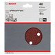 5-częściowy zestaw papierów ściernych 150 mm, 40 Bosch 2608605716