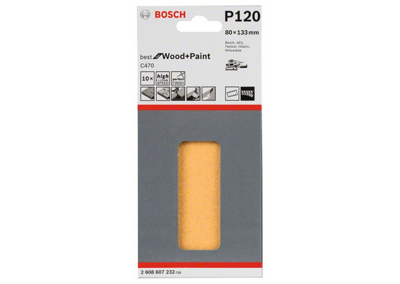 Papier ścierny C470, opakowanie 10 szt. Bosch 2608607232