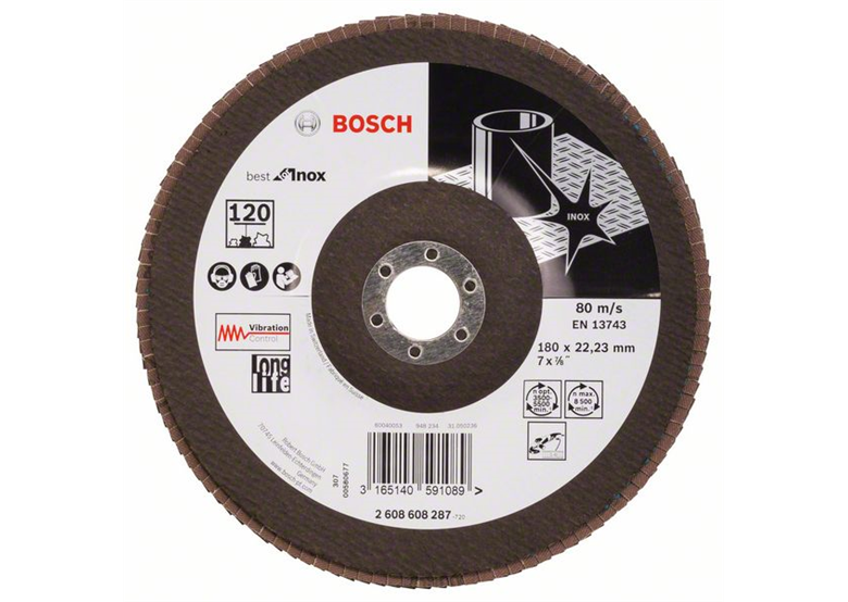 Listkowa tarcza szlifierska X581, Best for Inox Bosch 2608608287