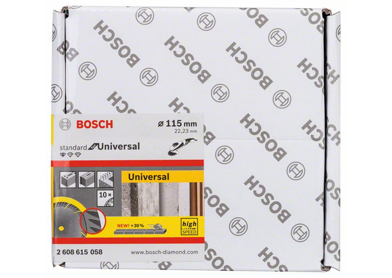 Diamentowa tarcza tnąca Standard for Universal 115x22,23mm, 10szt. Bosch 2608615058