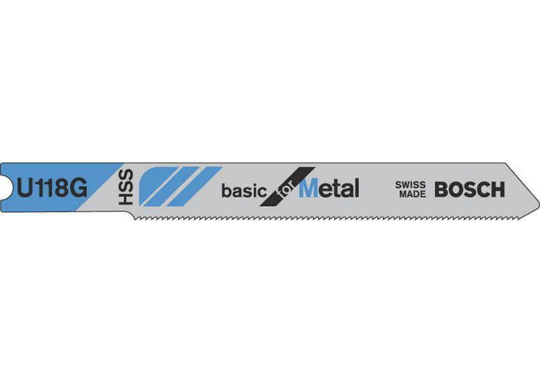 Brzeszczot do wyrzynarek U 118 G Basic for Metal Bosch 2608631770