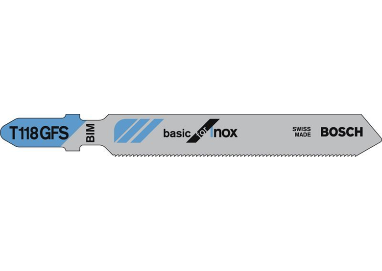 Brzeszczot do wyrzynarek T 118 GFS Basic for Inox Bosch 2608636498