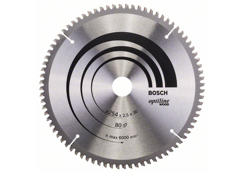 Tarcza pilarska Optiline Wood 254x30mm Z80 Bosch 2608640437