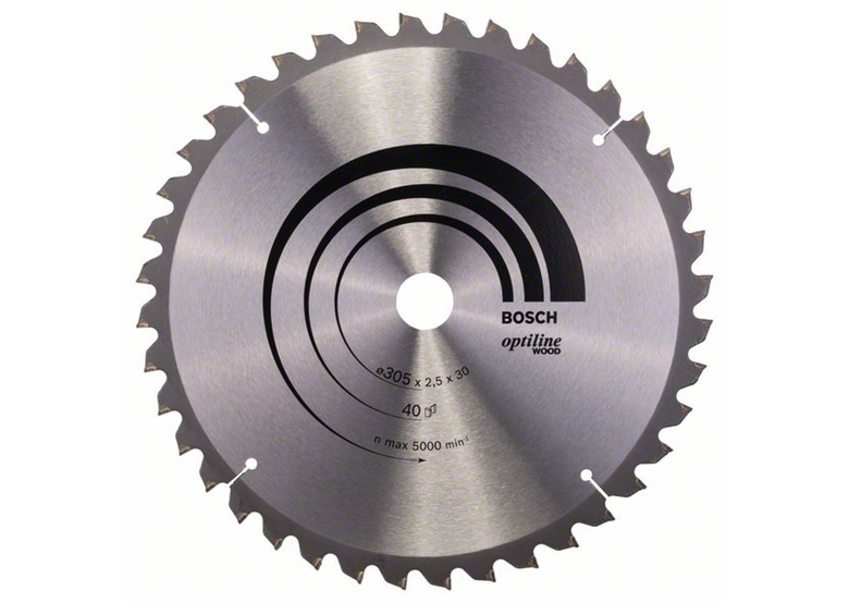 Tarcza pilarska Optiline Wood 305x30mm Z40 Bosch 2608640440