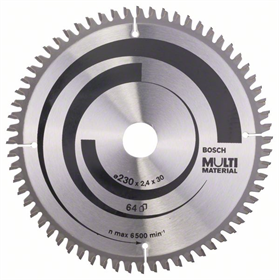 Tarcza pilarska Multi Material 230x30mm Z64 Bosch 2608640513