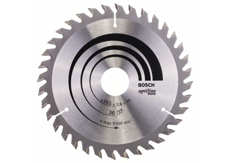 Tarcza pilarska Optiline Wood 165x30mm Z36 Bosch 2608640603