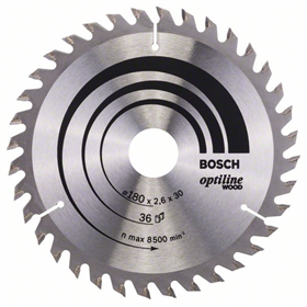 Tarcza pilarska Optiline Wood 180x30/20mm Z36 Bosch 2608640609
