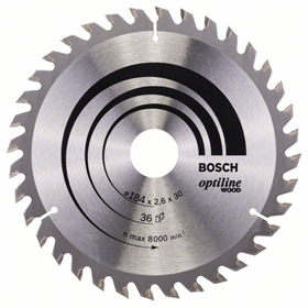 Tarcza pilarska Optiline Wood 184x30mm Z36 Bosch 2608640611