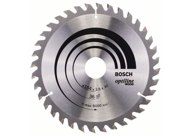 Tarcza pilarska Optiline Wood 184x30mm Z36 Bosch 2608640611