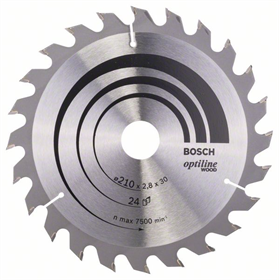 Tarcza pilarska Optiline Wood 210x30mm Z24 Bosch 2608640621
