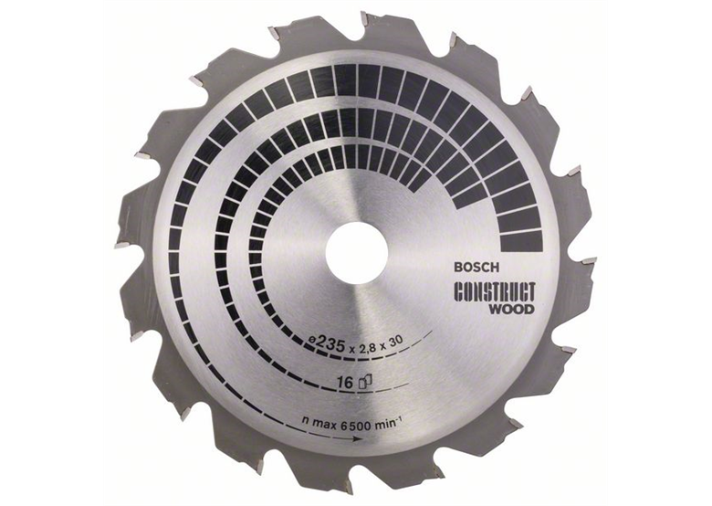 Tarcza pilarska Construct Wood 235x30/25mm Z16 Bosch 2608640636