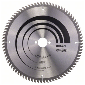 Tarcza pilarska Optiline Wood 250x30mm Z80 Bosch 2608640660