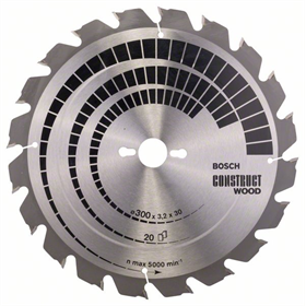 Tarcza pilarska Construct Wood 300x30mm Z20 Bosch 2608640690