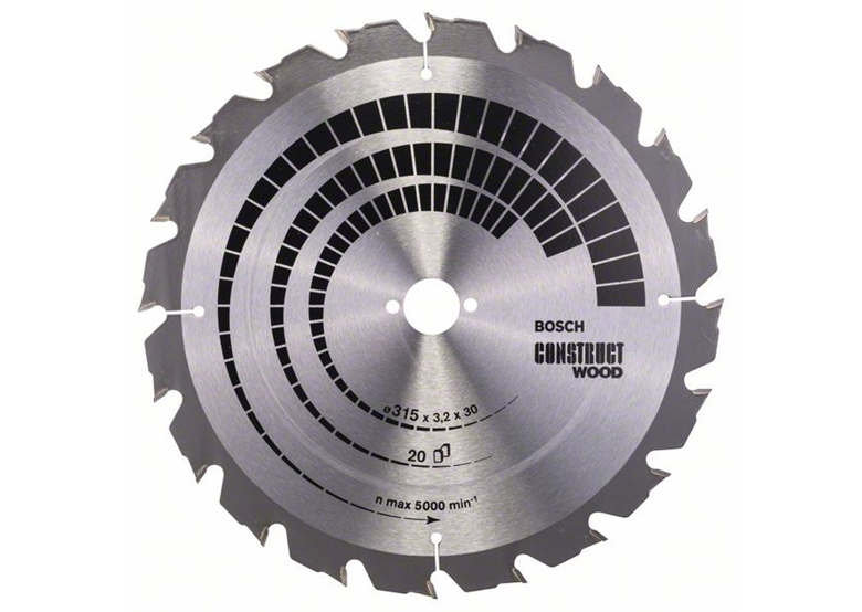 Tarcza pilarska Construct Wood 315x30mm Z20 Bosch 2608640691