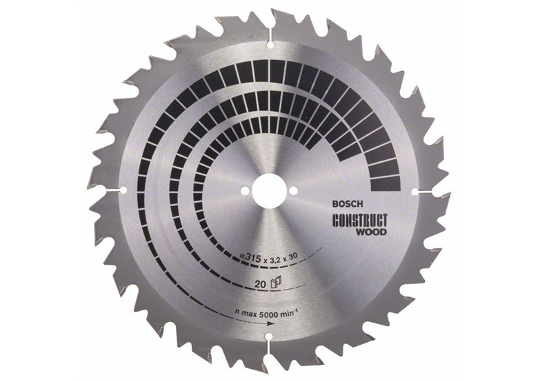 Tarcza pilarska Construct Wood 315x30mm Z20 Bosch 2608640701