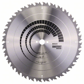 Tarcza pilarska Construct Wood 450x30mm Z32 Bosch 2608640704