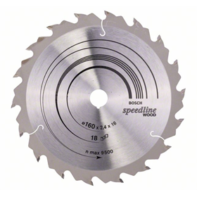 Tarcza pilarska Speedline Wood 160x16mm Z18 Bosch 2608640785