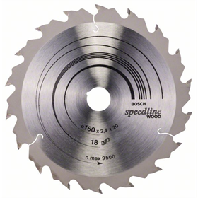 Tarcza pilarska Speedline Wood 160x20mm Z18 Bosch 2608640787